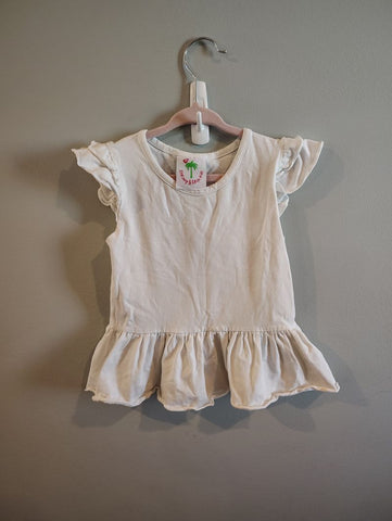 Shrimp & Grits Fits size 3T/4T solid white blouse good used condition shrimp&gri 3T/3