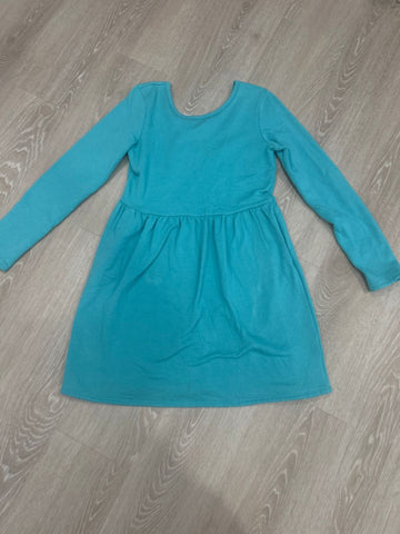 Cat and Jack Teal comfy dress, sz 14/16, very light stain 14