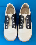 Willits Size 9D chocolate brown and white saddle oxfords without strings 9 (Lil' Kid)