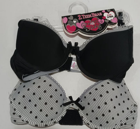 NEW Sweet n Sassy Teen Bra set of 2 Sz 30A Miscellaneous