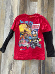 Lego long sleeve shirt Red with "Calling 911" 12