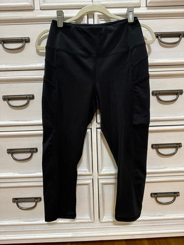 Gottex Black Cropped length leggings with pockets Women's - M
