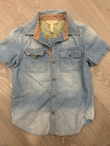 Matilda Jane Blue denim shirt 6T/6X