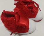 Stepping Stones Hightops Red w Ribbon 2 (Infant Shoe)
