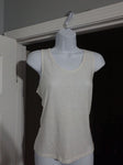Divided White tank with back lace detail Women's - S