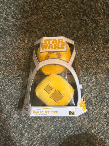 Star Wars NEW IN BOX  Hans Solo Dice Plush Toys