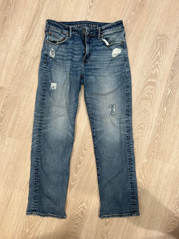 American Eagle jeans Sz 32x 30 Air flex, Distressed 30-32