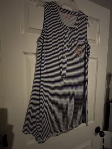 Marley lilly Blue and white stripe sundress Women's - M