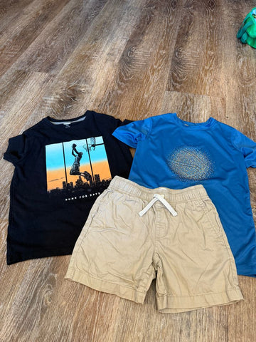 Old navy, AIM 2 SS shirts 1 shorts 6T/6X