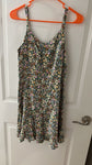 Old Navy Green floral print dress Junior Small 1-3