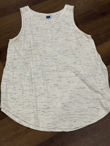 Oldnavy White and gray luxe tank Women's - M