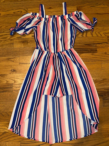 Lilly bleu Polyester dress with shorts bow tie sleeves 8