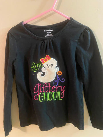 Garanimals Black ghost Halloween shirt 4T/4