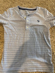 Carters Blue striped henley 4T/4