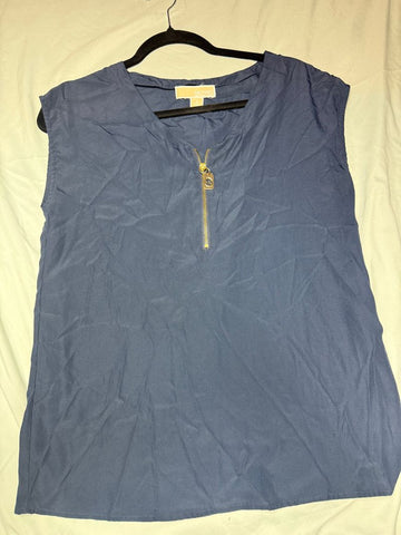 Michael Kors Navy business dress shirt EUC Women's - S