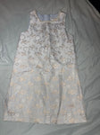Rachel zoe Sky blue classy vintage style with gold stitching & pearl neck 6T/6X