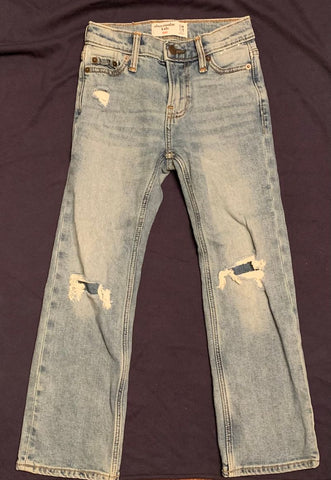 Abercrombie Kids Size 7/8 distressed jeans worn once 7