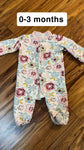 Quilted flowers  0-3 Months
