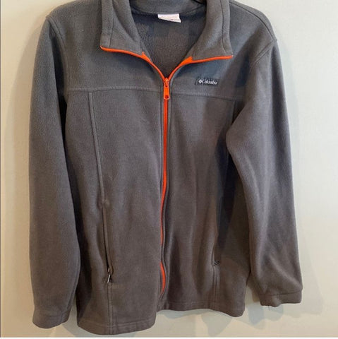 Columbia Gray Orange Columbia lightweight jacket good used condition D 18-20