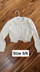 The childrens place White with beads 5T/5