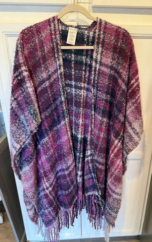 Wollrich Purple plaid wrap Miscellaneous