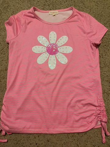 Btween Pink short sleeve flower 12