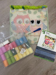 Owl latch hook pillow kit We already gave you a headstart Arts-Crafts-Hobbies